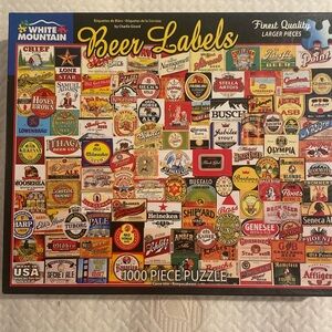 White Mountain 1000 piece “Beer Labels” puzzle